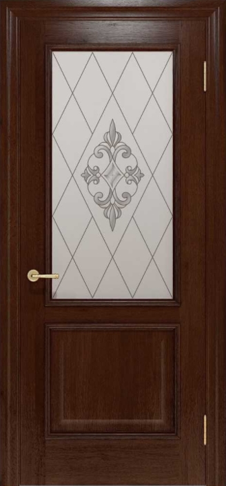 Дверне полотно Interia I 012 6 Шоколадний від ТМ Status Doors3